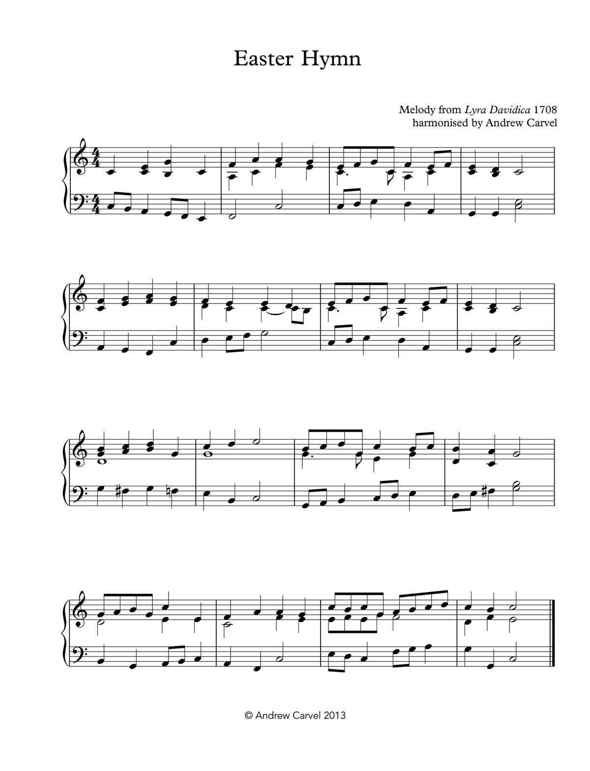 image of Easter Hymn Full Score