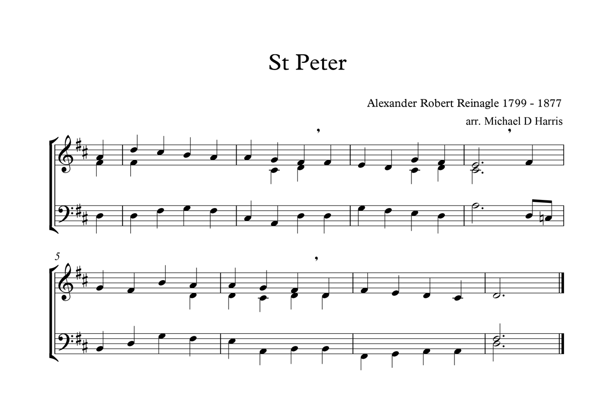 St Peter Full Score image