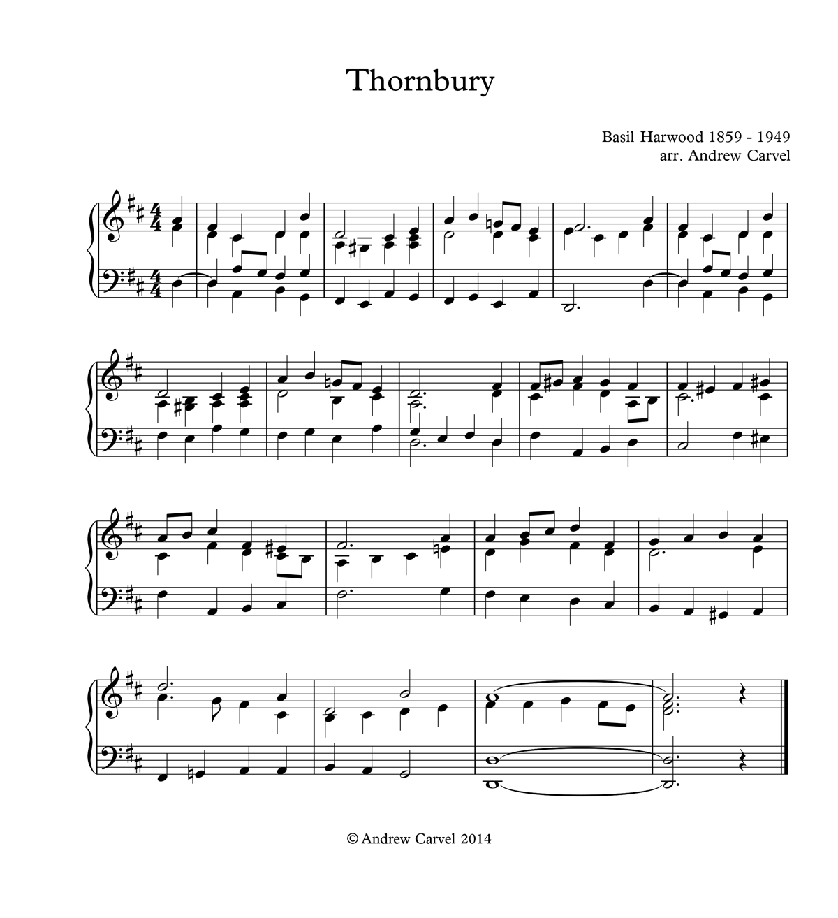 image of Thornbury full score