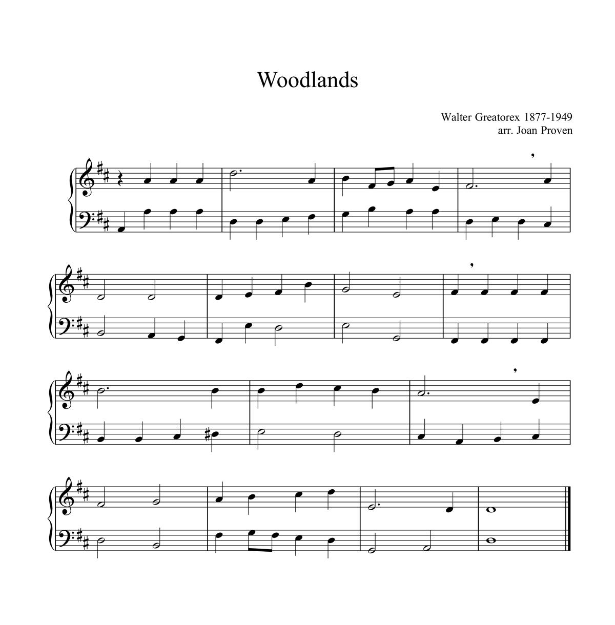 Woodlands Full Score